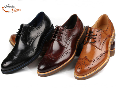 Fashion brown tan black brown dress shoes mens business shoes genuine leather wedding shoes mens oxford.jpg 640x640 1