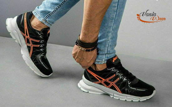 کفش مردانه ریبوک مشکی با خط نارنجی
