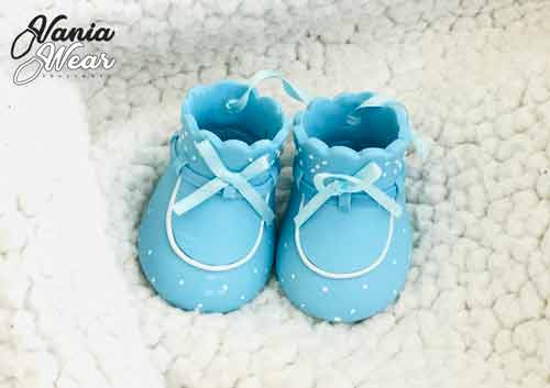 کفش بچه گانه نوزادی آبی